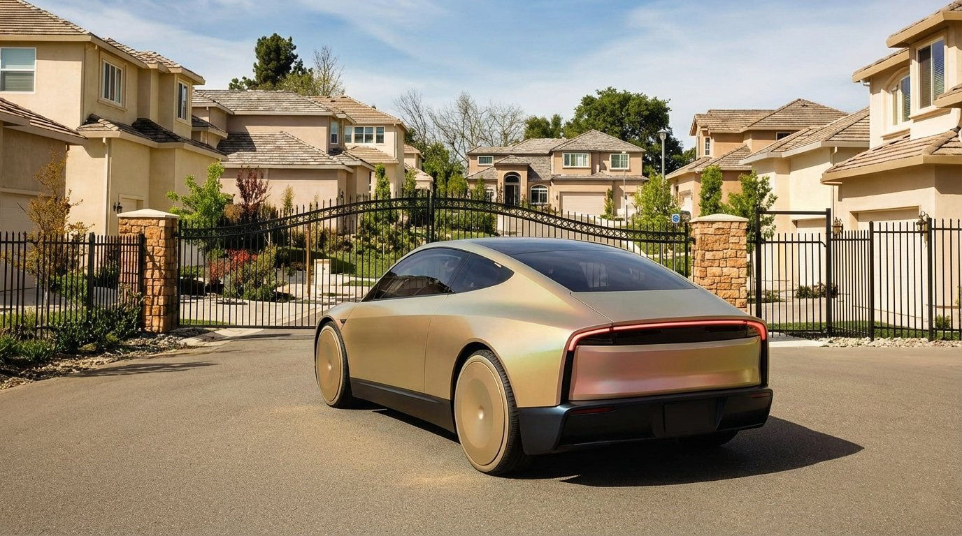 Robotaxi at the gate