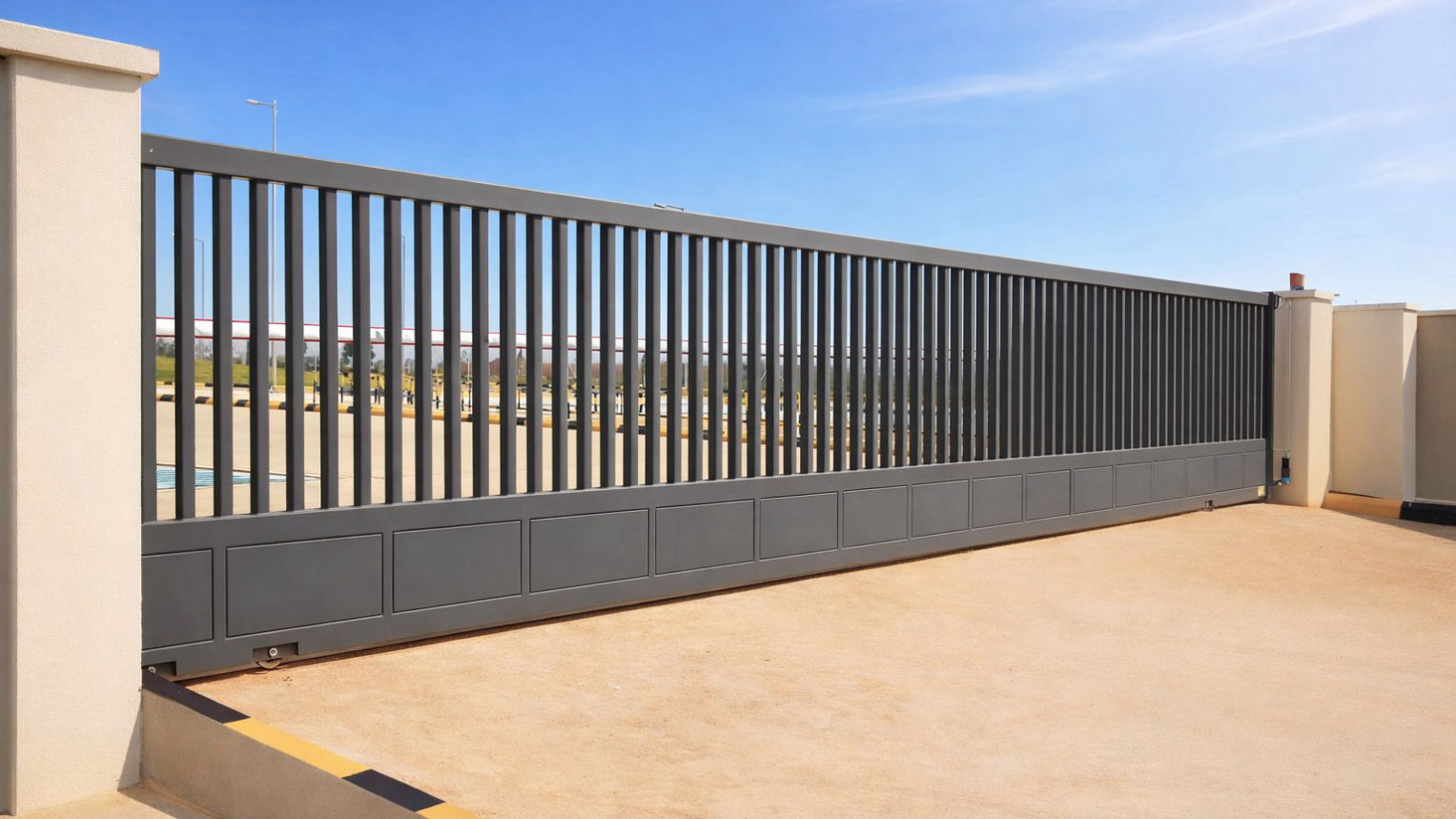 Wide Industrial Gate